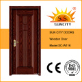Latest Design Indonesia Solid Wooden Door (SC-W116)